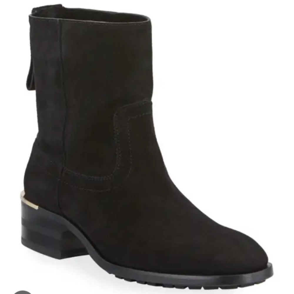 Jimmy Choo Halbert Flat Suede Zip Booties NWB Sz 38